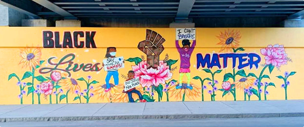 Black Lives Matter mural